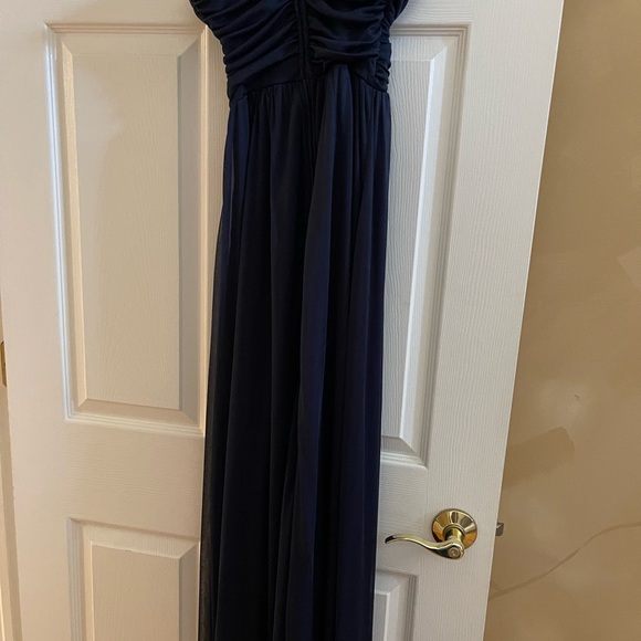 Women long blue dress - Picture 3 of 4